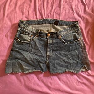 DIY Denim Mini Skirt